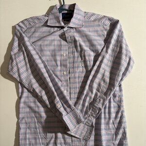Men's Faconnable Multicolor Plaid Shirt
